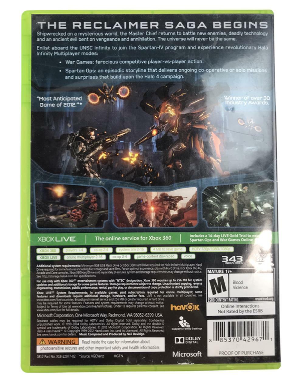 Microsoft Xbox 360 - Halo 4 - 2 Disc Set