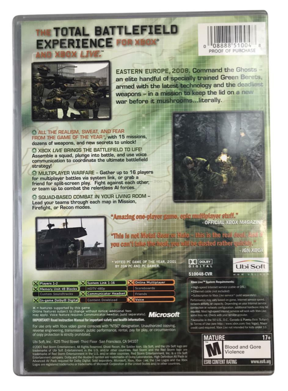 Microsoft Xbox - Tom Clancy's Ghost Recon: Squad Based Battlefield Combat