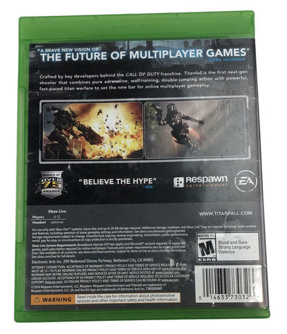 Microsoft XBox One - Titanfall - 2014 - Action / Adventure Video Game