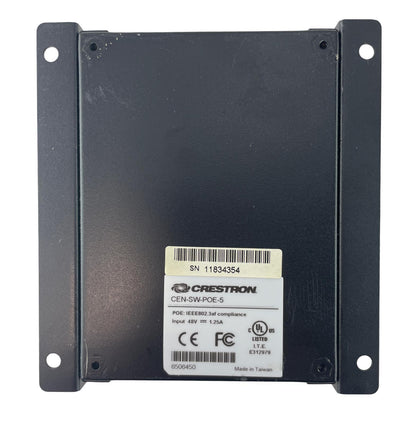 Crestron CEN-SW-POE-5 5-Port PoE Gigabit Power Over Ethernet Switch