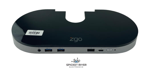 ZGO Zdock 30-0046-SL Dual Video USB Zgonic Monitor Arm Docking Station - Black