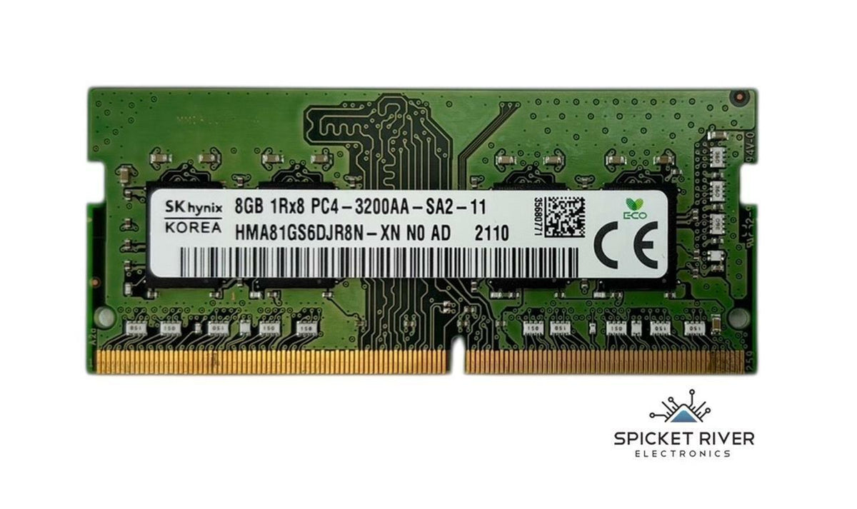 SK Hynix HMA81GS6DJR8N-XN 8GB 1Rx8 PC4-3200AA DDR4 SODIMM RAM Module