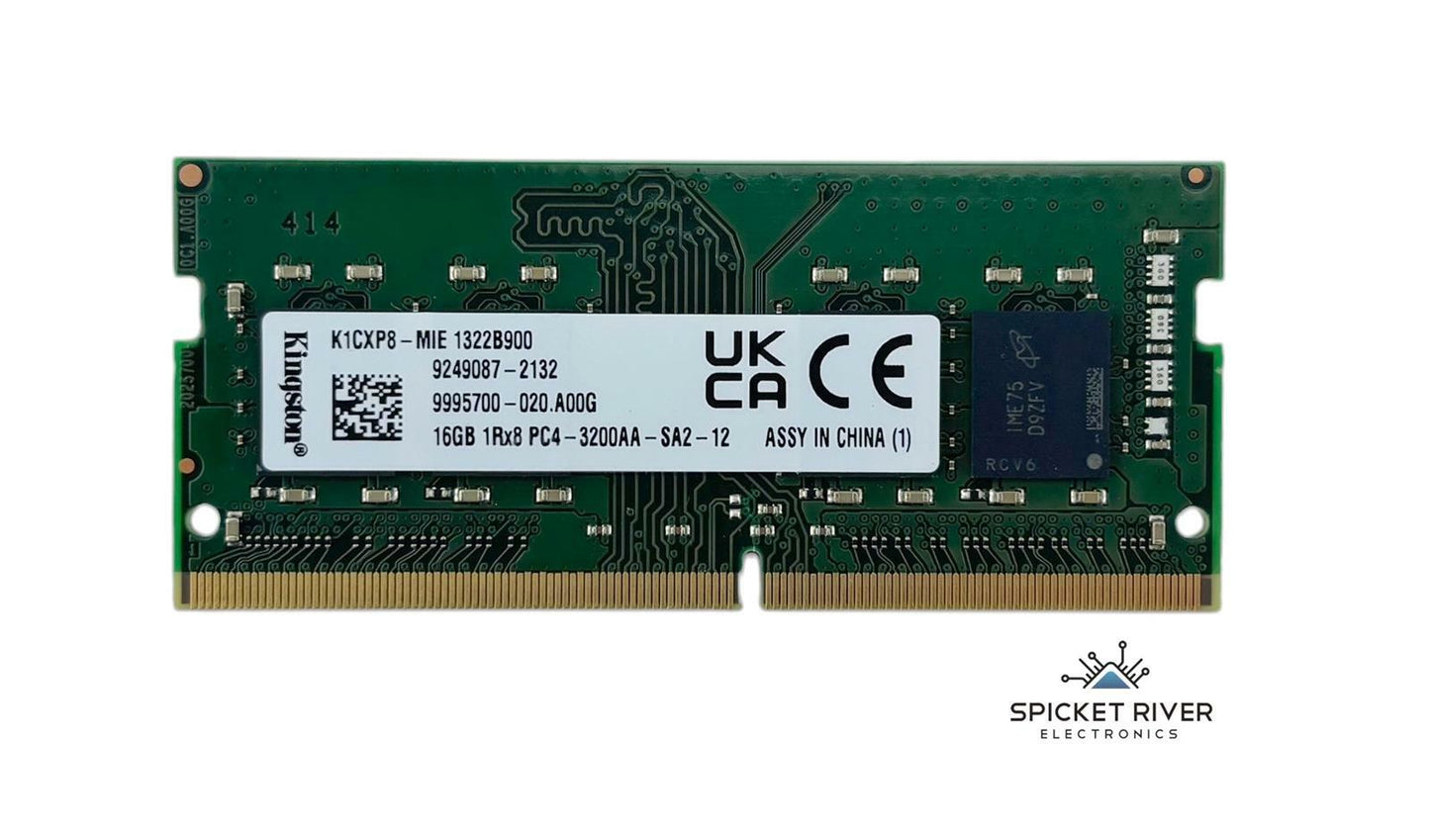 Lot of 2 - Kingston K1CXP8-MIE 16GB 1Rx8 PC4-3200AA DDR4 SODIMM RAM Memory