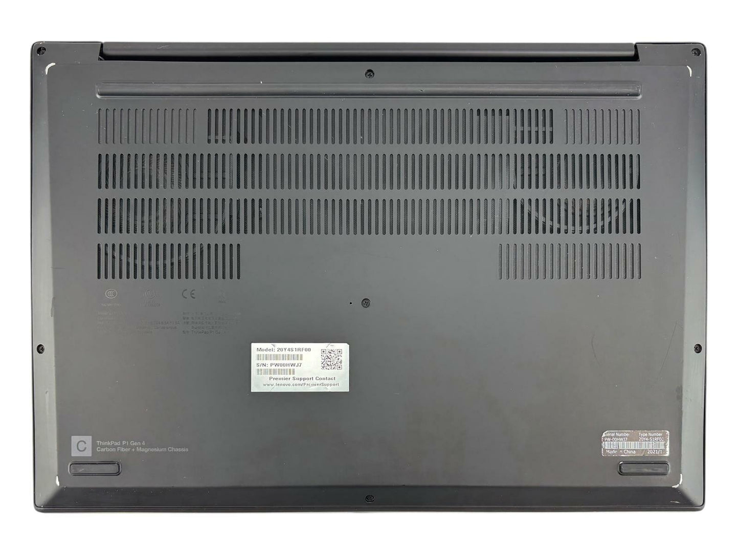 Lenovo ThinkPad P1 Gen 4i 8-Core i9-11950H 512GB SSD 16GB RAM A5000 READ #225679