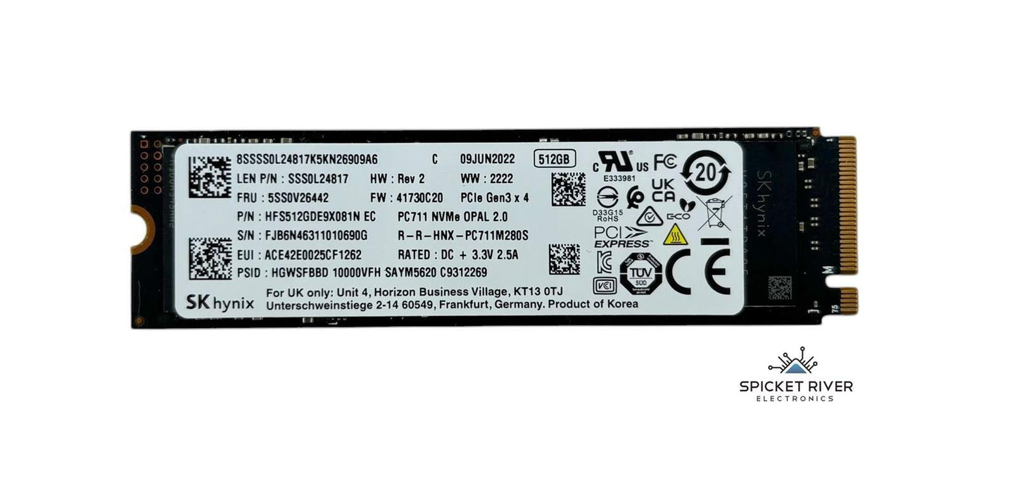 SK Hynix PC711 HFS512GDE9X081N 512GB M.2 2280 NVMe PCIe Gen3x4 Internal SSD