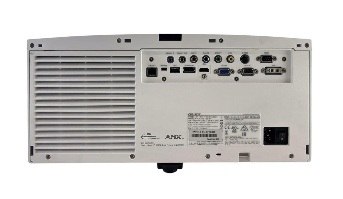 Christie DWU600-G WUXGA 1920x1200 6300 Lumen 1DLP Laser Projector NO LAMP - READ