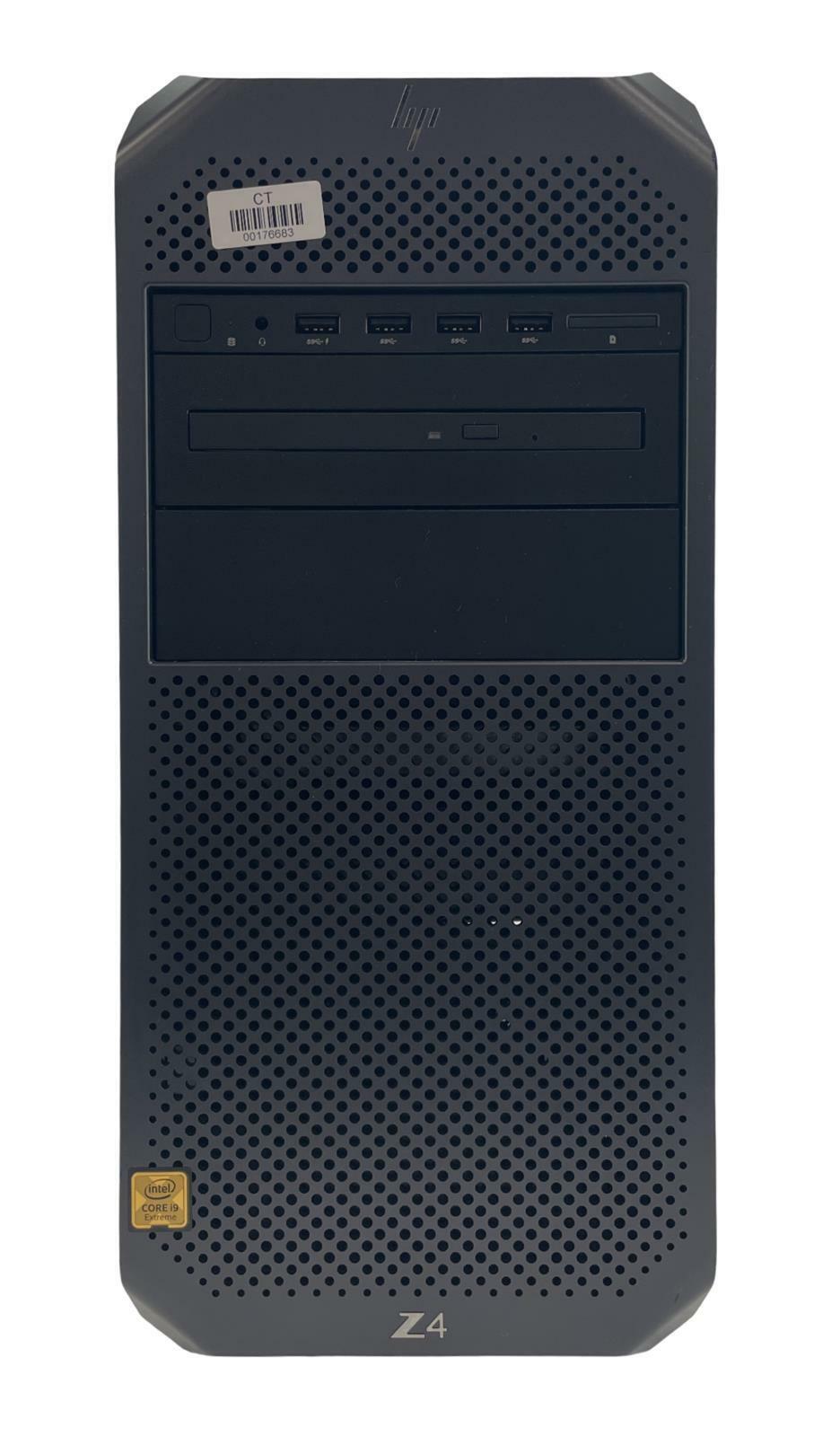 HP Z4 G4 Workstation 18-Core i9-7980XE 500GB SSD 16GB RAM Quadro P4000 Win11