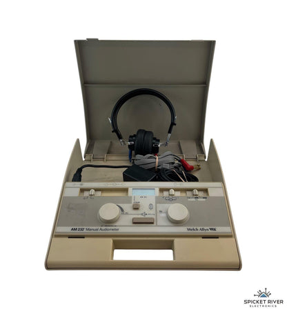 Welch Allyn AM-232 Manual Audiometer w/ Headphones and Power Supply READ #252252