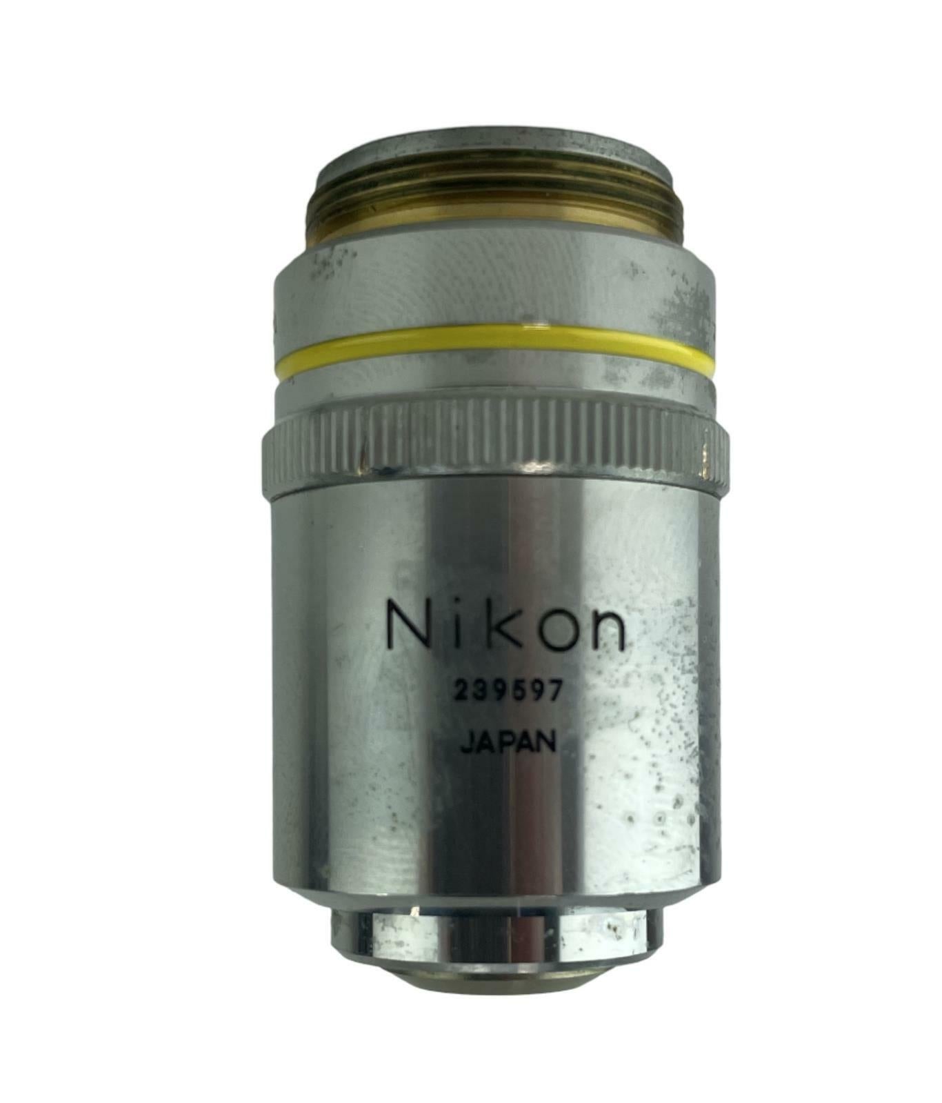 Nikon Plan 10 10x 0.25 160/- Microscope Objective Lens
