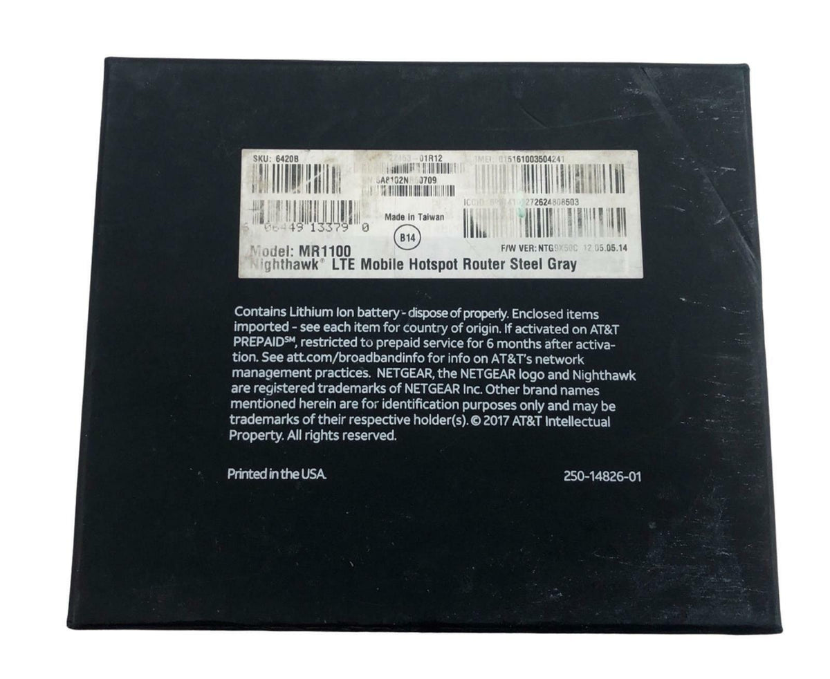Netgear Nighthawk MR1100 4G LTE AT&T Cellular Wireless WiFi Hotspot