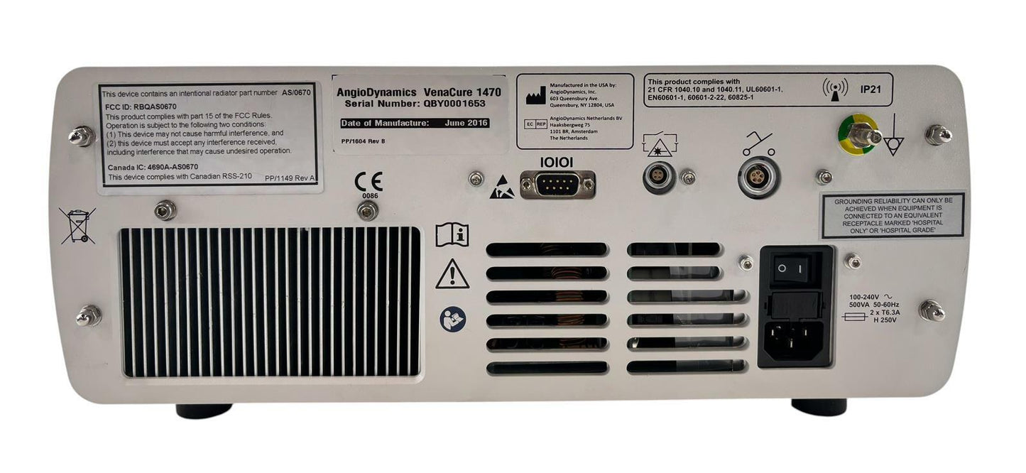 AngioDynamics VenaCure 1470 Surgical Laser Console - READ No Key
