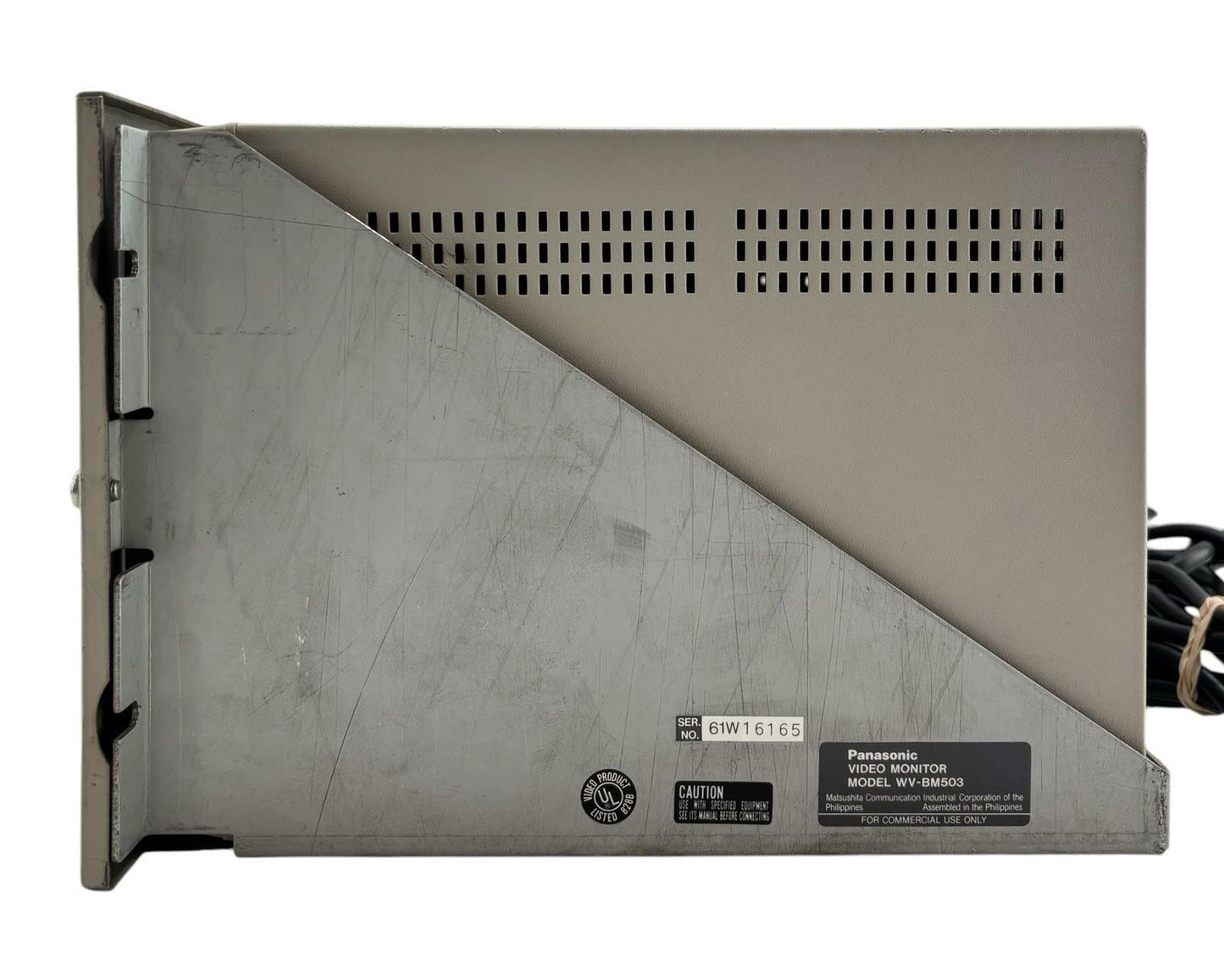 3x Panasonic WV-BM500U CRT Video Monitors w/ WV-BM503 Rackmount