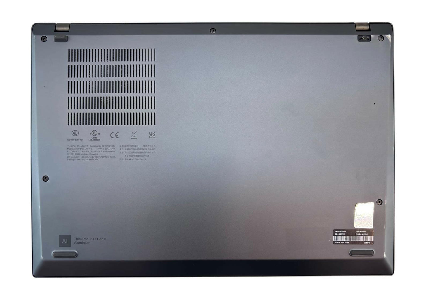Lenovo ThinkPad T14s Gen 3 12-Core i7-1270P 512GB SSD 16GB RAM - READ #230593
