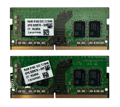 Lot of 2 - Samsung M471A1K43CB1-CRC 8GB 1Rx8 PC4-2400T DDR4 SODIMM Laptop RAM
