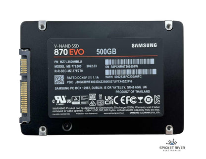 Samsung 870 EVO MZ-77E500 500GB SATA 6Gb/s 2.5" Internal SSD Solid State Drive