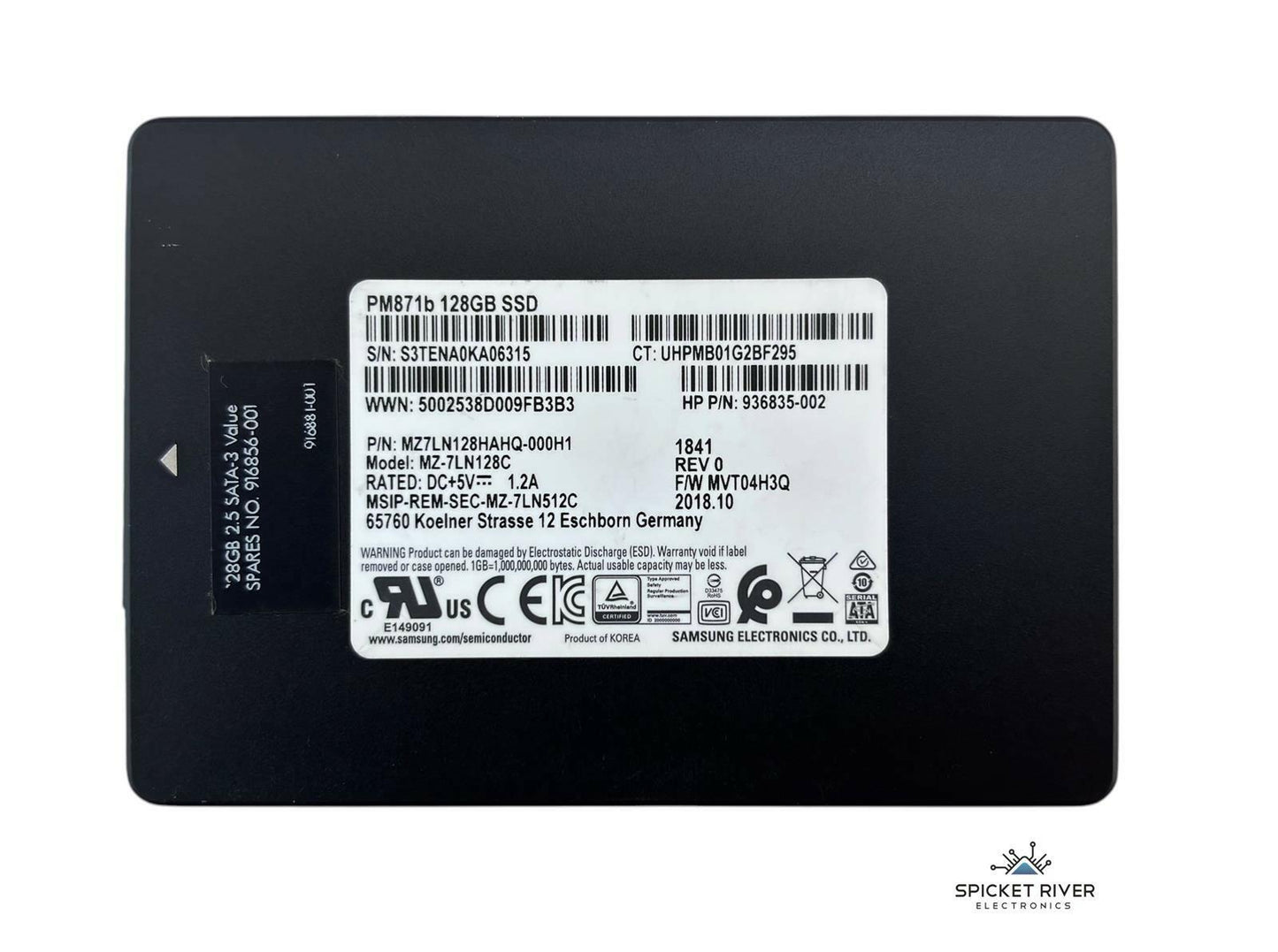 Lot of 3 - Samsung PM871b MZ-7LN128C 128GB SATA 6Gb/s 2.5" Internal SSD