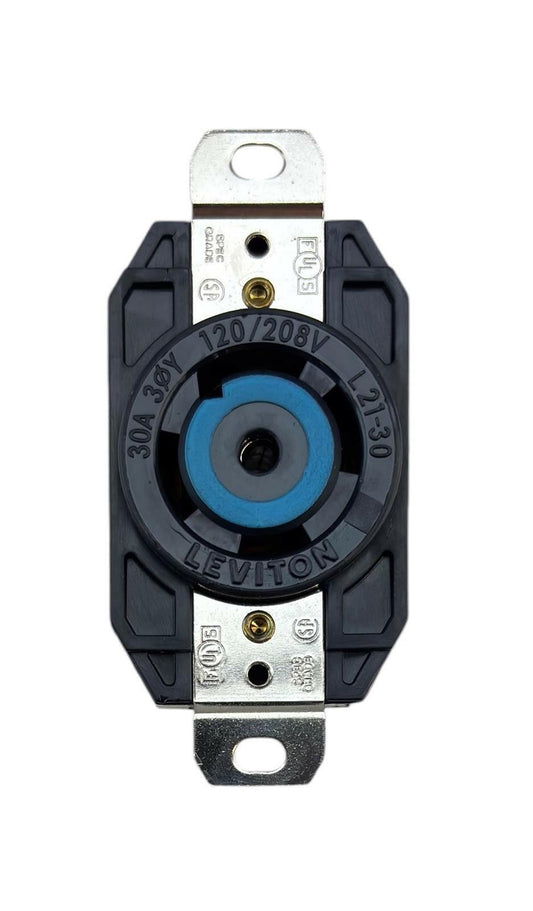 Open Box - Leviton Model 2810 30A 120/208V 3PY Flush Mount Locking Receptacle