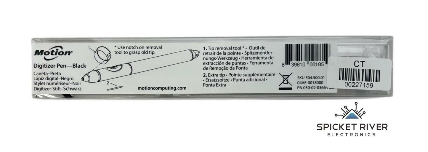 NEW - Motion Computing 504.500.01 Digitizer Pen - Black PN: 030-02-0366-A00
