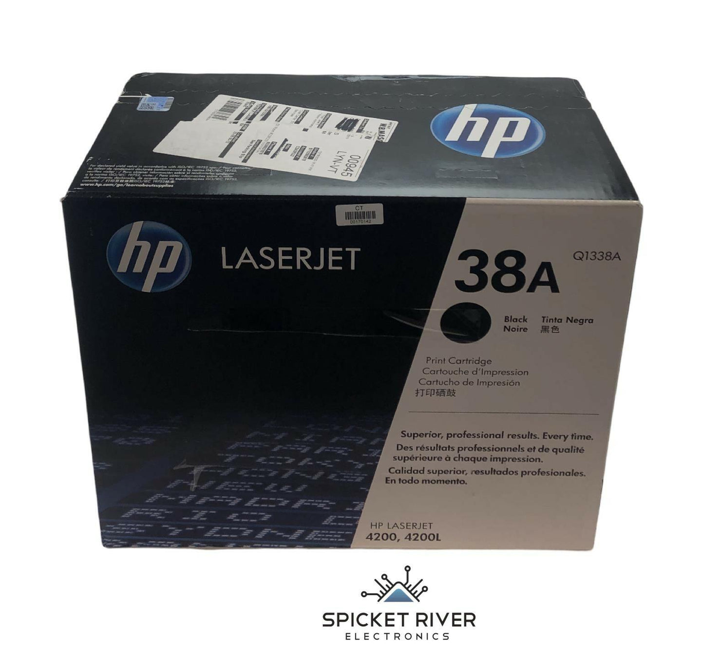 NEW - Genuine - HP Q1338A 38A LaserJet Black Toner Print Cartridge