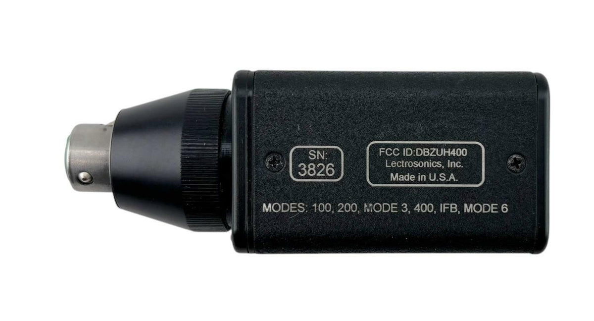 Lectrosonics UH400A Block 24 (Yellow) 614.4-639.9 MHz Plug On Mic Transmitter