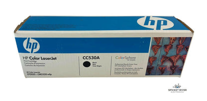 NEW - Genuine HP Color LaserJet CC530A Black Toner Cartridge