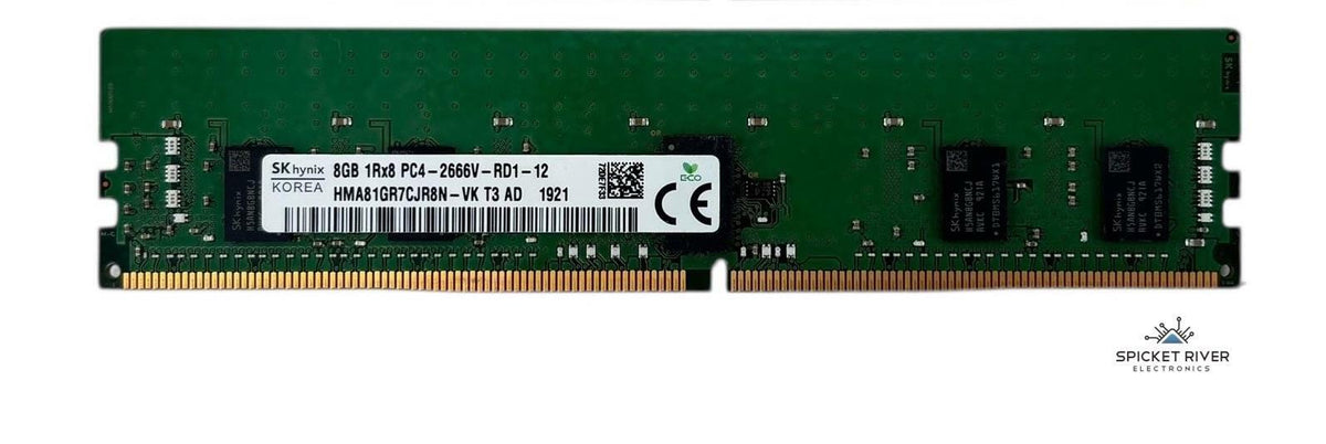 SK Hynix HMA81GR7CJR8N-VK 8GB 1Rx8 PC4-2666V DDR4 ECC Server RAM