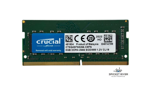 Crucial by Micron CT8G4SFS8266.C8FN 8GB DDR4-2666 SODIMM 1.2V CL19 RAM Memory