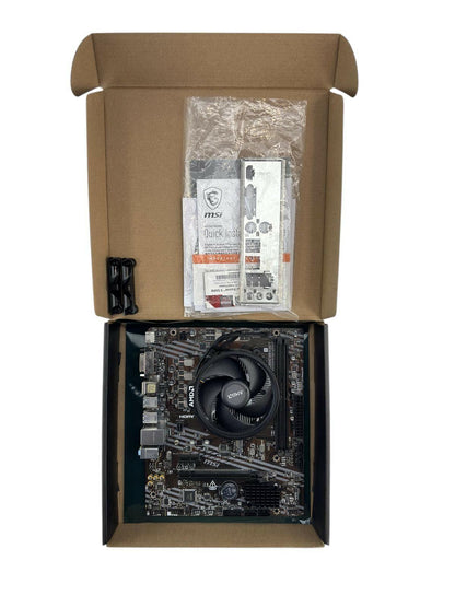 MSI A520M-A PRO AM4 Micro-ATX Motherboard w/ AMD Risen 5 5500 8-Core CPU