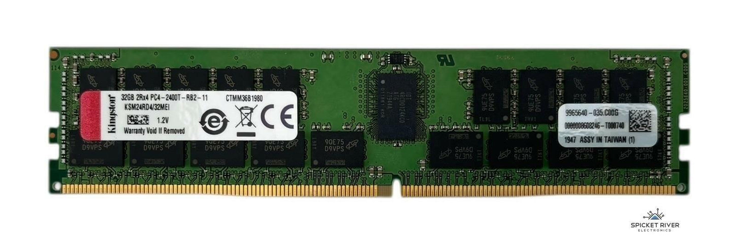 Kingston KSM24RD4/32MEI 32GB 2Rx4 PC4-2400T DDR4 ECC Server RAM Memory