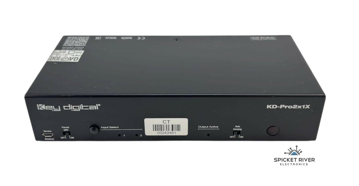 Key Digital KD-Pro2x1X Pro Series 4K/18G HDMI Auto Switcher - No AC