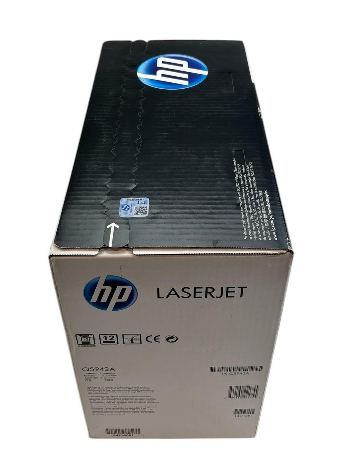 NEW - Genuine HP LaserJet 502A Q5942A Black Toner Print Cartridge