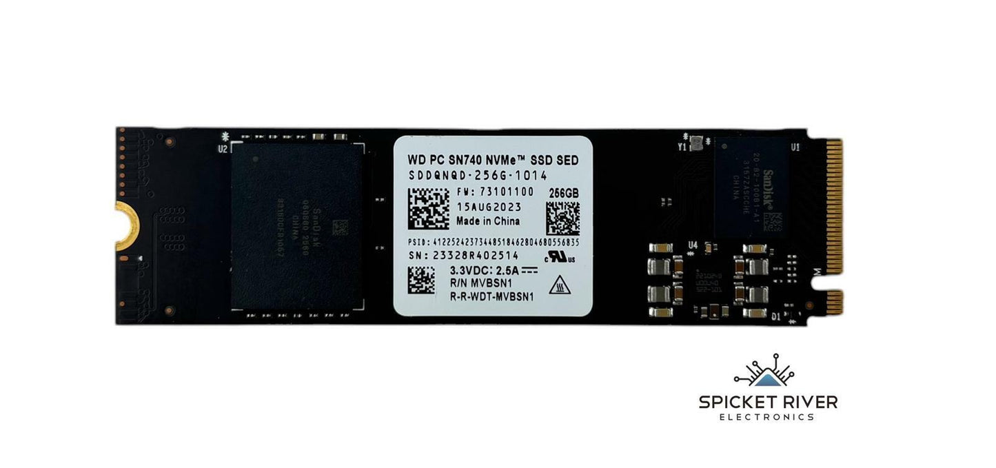 Western Digital PC SN740 256GB M.2 2280 NVMe SSD SED SDDQNQD-256G-1014