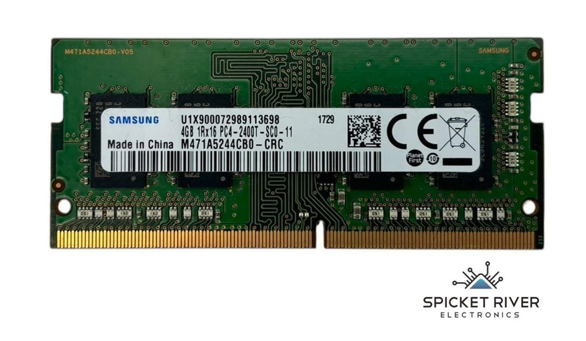 Lot of 2 - Samsung M471A5244CB0-CRC 4GB 1Rx16 PC4-2400T DDR4 SODIMM RAM Memory