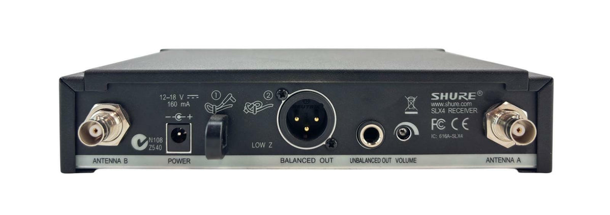 Shure SLX4 H5 518-542 MHz Wireless Microphone Receiver - No AC