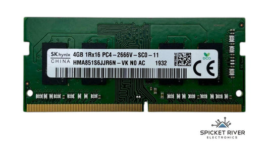 Lot of 2 - SK Hynix HMA851S6JJR6N-VK 4GB 1Rx16 PC4-2666V DDR4 SODIMM RAM Memory