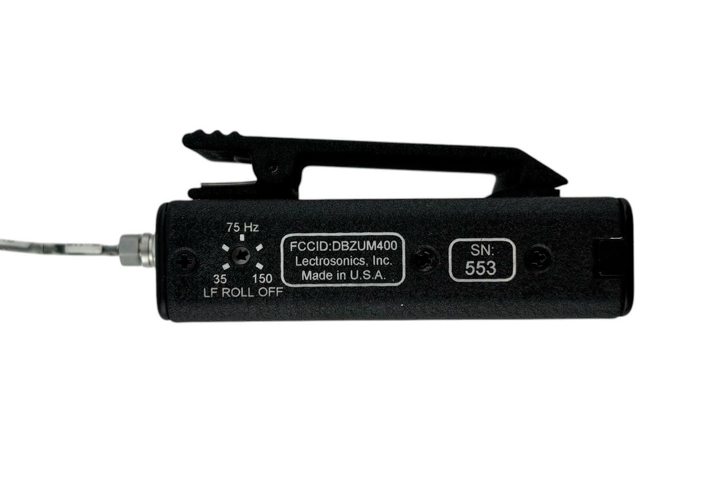 Lectrosonics UM400 Block 22 (Red) 563.2-588.7 MHz Belt Pack UHF Transmitter
