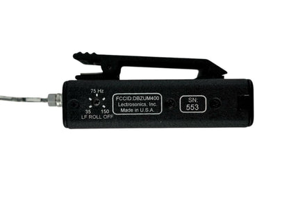 Lectrosonics UM400 Block 22 (Red) 563.2-588.7 MHz Belt Pack UHF Transmitter