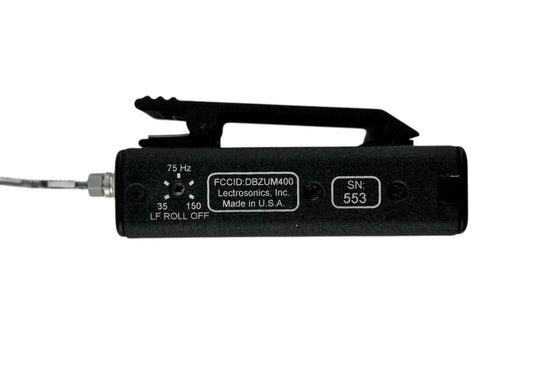 Lectrosonics UM400 Block 22 (Red) 563.2-588.7 MHz Belt Pack UHF Transmitter