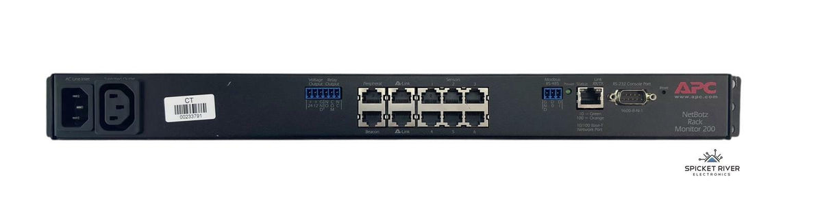 APC NBRK0200 Netbotz Rack Monitor 200 100-240VAC 50/60Hz
