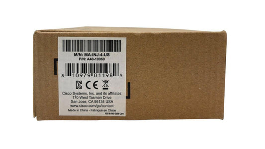 NEW - Open Box - Cisco MA-INJ-4-US Power Injector 802.3at PoE (A40-10060)
