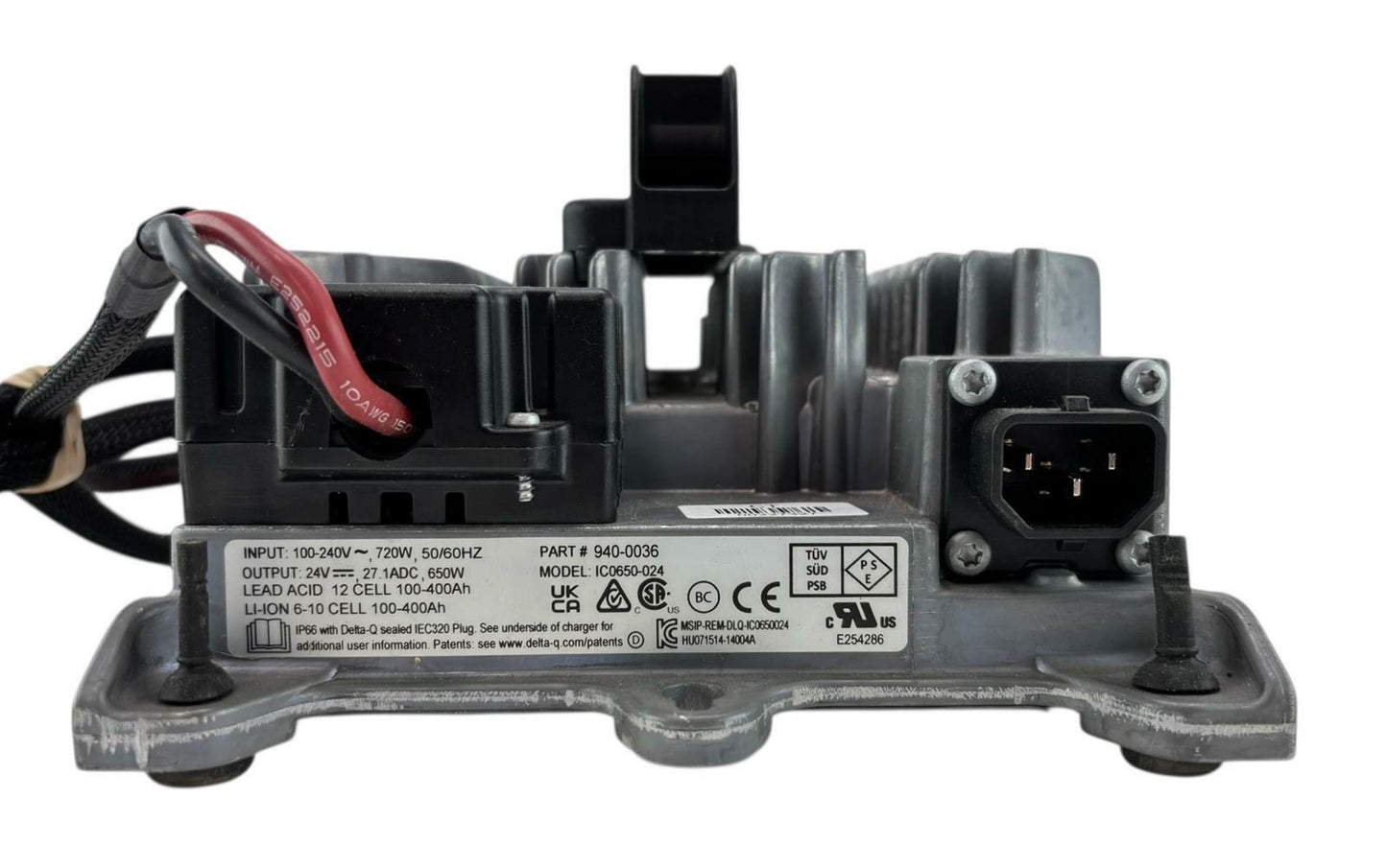 Delta Q Technologies IC0650-024 24V Industrial Battery Charger 940-0036