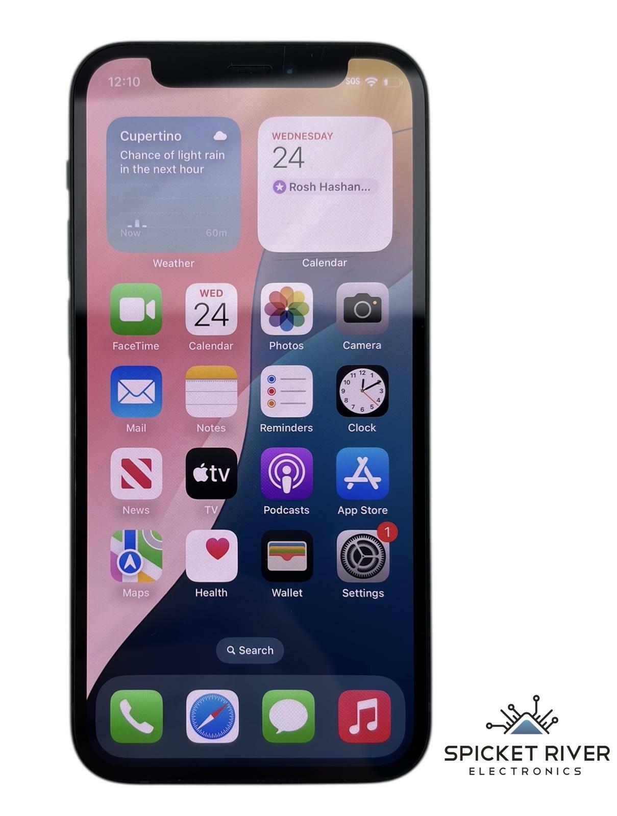 Apple iPhone 12 Mini A2176 - 64GB Unlocked - Black iOS Smartphone - FAIR Battery
