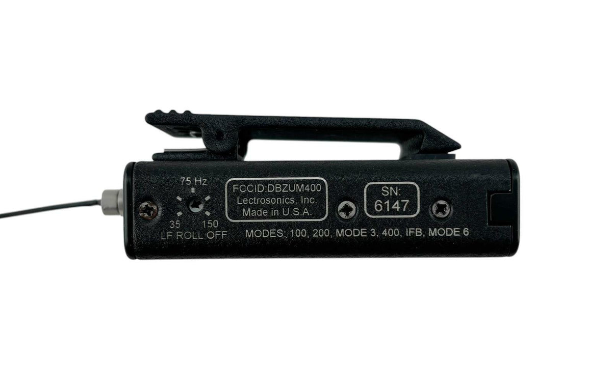 Lectrosonics UM400 Block 26 (Blue) 665.6-691.1 MHz Belt Pack UHF Transmitter