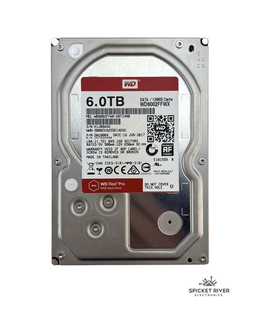 Western Digital Red Pro WD6002FFWX-68TZ4N0 6TB SATA III 128MB Cache 3.5" NAS HDD