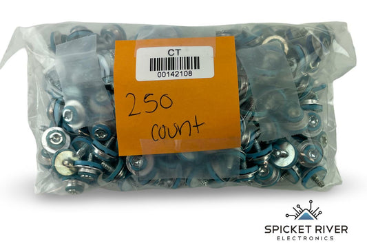 Lot of 250 Blue 3.5" Desktop Hard Drive HDD HP Compaq Isolation Mounting Screws