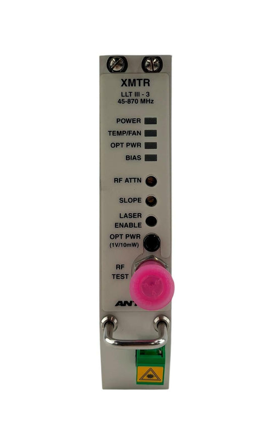 Antec XMTR LLT III-3 253920 45-870 MHz 3dbm 1310nm Fiber Optic Transmitter