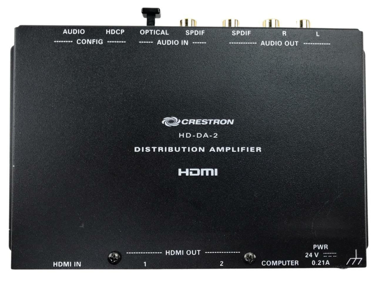 Crestron HD-DA-2 HDMI Audio Distribution Amplifier (6503809) - No Power Adapter