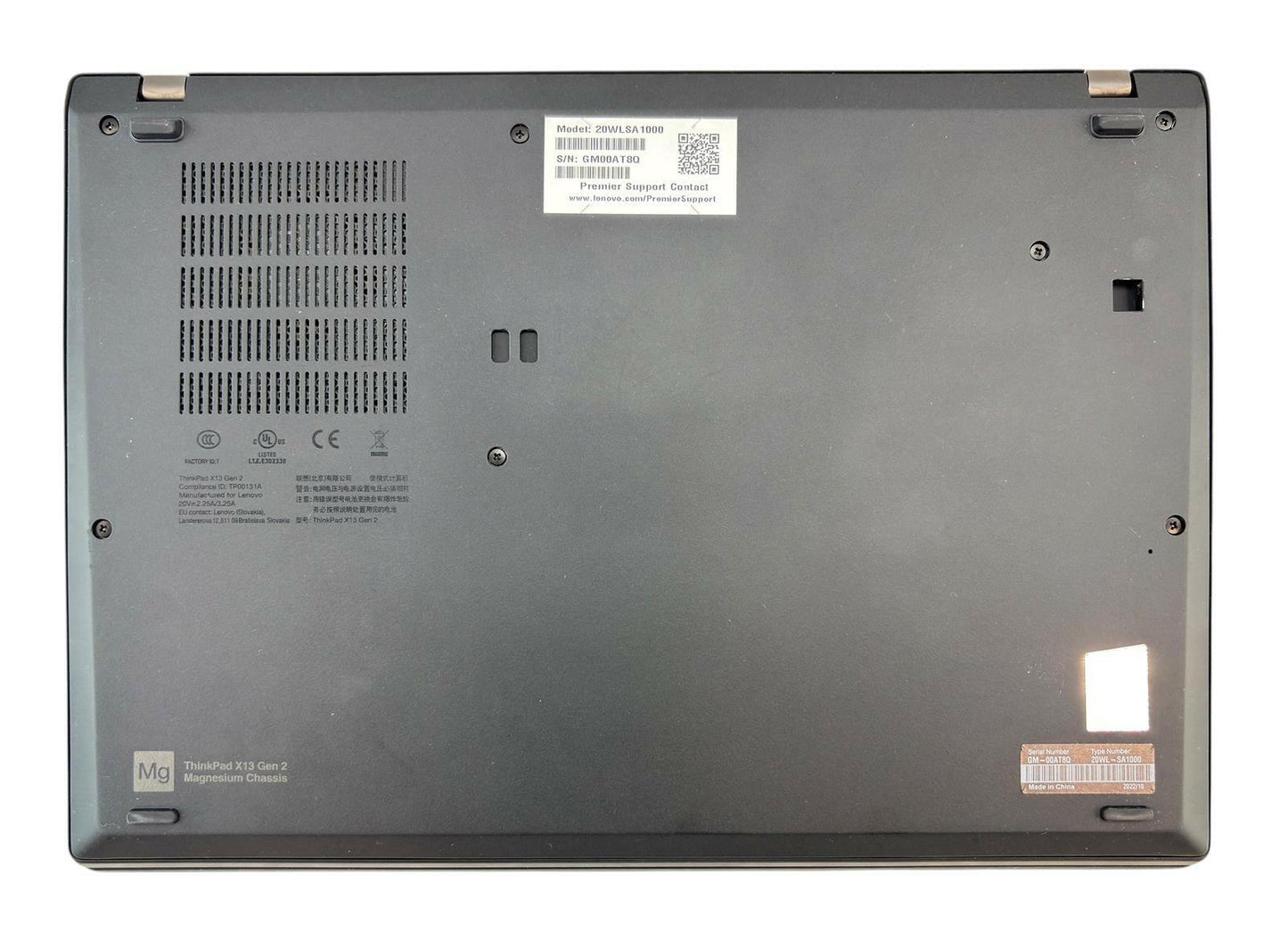Lenovo ThinkPad X13 Gen 2i Quad Core i7-1185G7 256GB SSD 16GB RAM - READ #238817