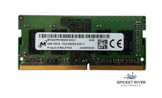 Lot of 2 - Micron MTA4ATF51264HZ-3G2J1 4GB 1Rx16 PC4-3200AA DDR4 SODIMM RAM