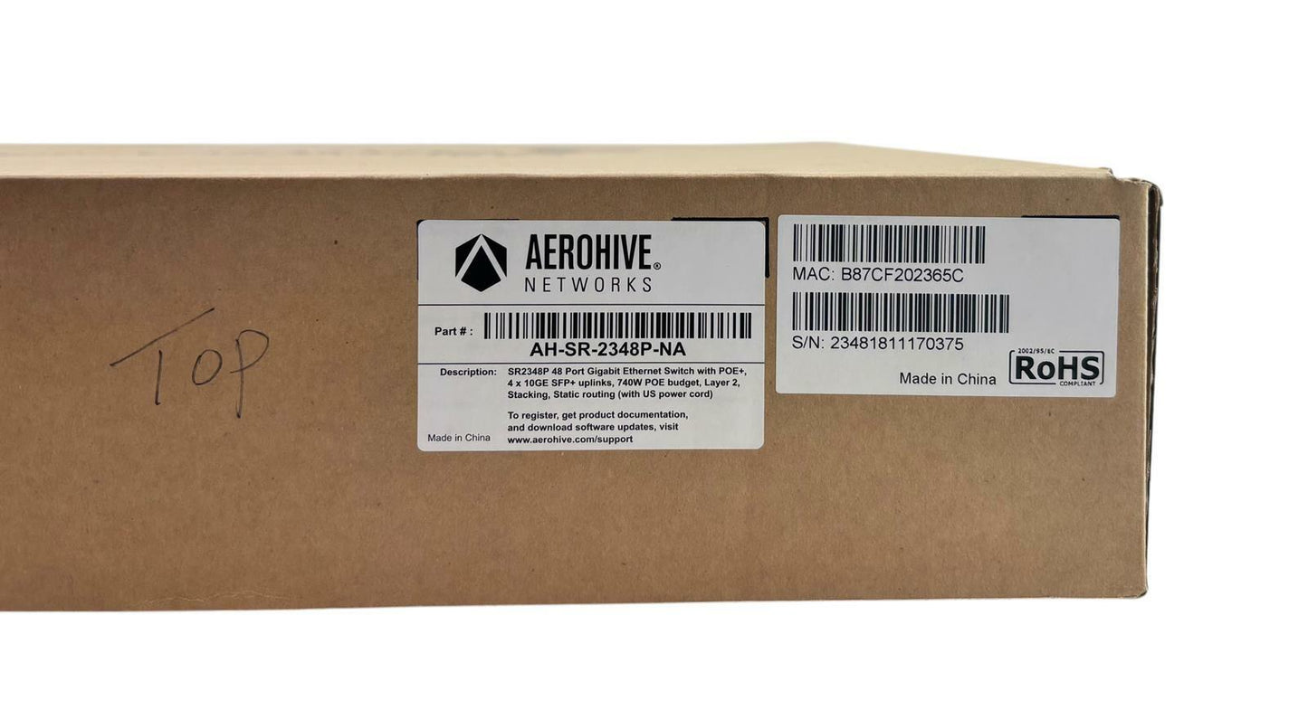 Aerohive Networks AH-SR-2348P 48-Port Ethernet 4x SFP Network Switch